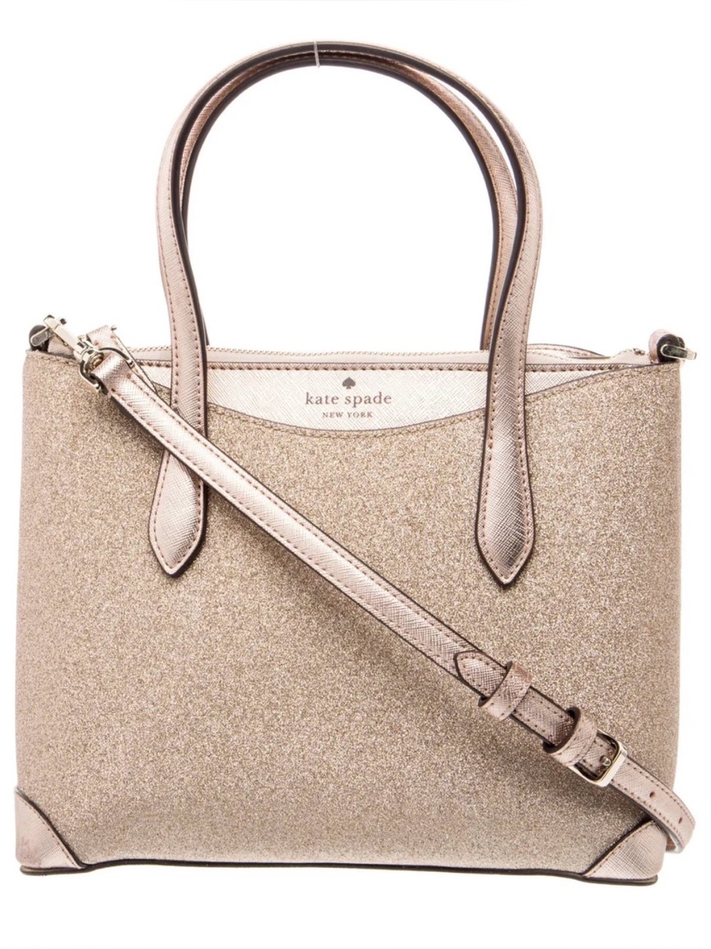 Kate Spade Rose Gold Glitter Shoulder Bag / Crossbody